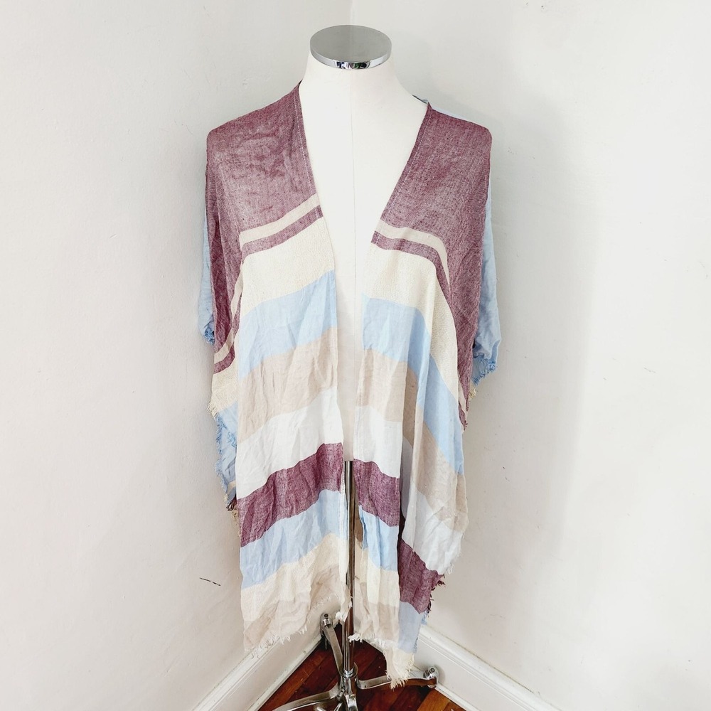 Unbranded Blue‎ Red Striped Wrap Women's One Size